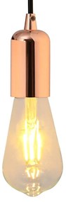 Casquilhos de lâmpadas 2 pcs rosa dourado E27