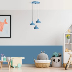 Candeeiro Chandelier Memati – Azul Claro – Diâmetro 45 cm