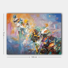 Pintura Decorativa em Tela 1099772342_70100 – Multicolor – 70 x 100 cm