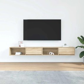 Móveis de TV 2pcs 100x31x25,5cm deriv. madeira carvalho sonoma