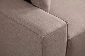 Sofá-Cama de Canto Pırlo – Castanho – 260x78x170 cm