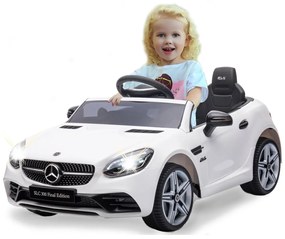Carro elétrico infantil Mercedes-Benz SLC branco 12V