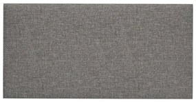 Painel de parede 12 pcs 60x30 cm tecido 2,16 m² cor cinza-claro