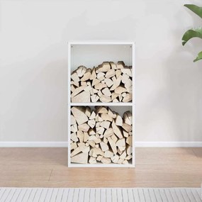 Suporte para lenha 40x30x75 cm aço laminado a frio branco