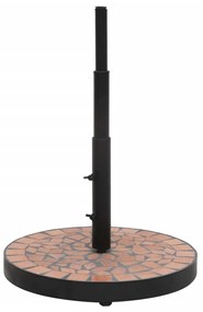 Base para guarda-sol redonda 12 kg terracota
