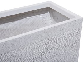 Vaso para plantas branco 60 x 29 x 30 cm MYRA Beliani