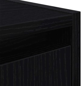 Mesa de cabeceira de parede 38x34x40 cm preto