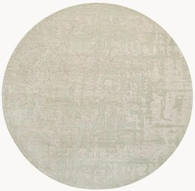 Tapete redondo jacquard com relevo Baobab