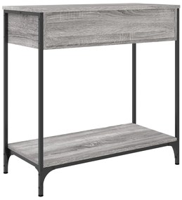 Mesa consola 75x34,5x75 cm derivados de madeira cinzento sonoma