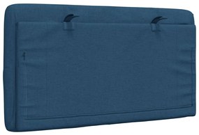 Almofadão de cabeceira 90 cm tecido azul