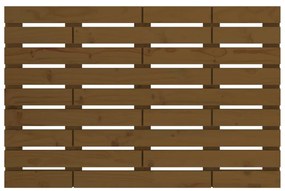 Cabeceira de parede 106x3x63 cm pinho maciço castanho-mel