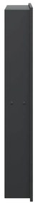 Nicho parede p/ duche 32x62x9 cm aço inoxidável preto mate