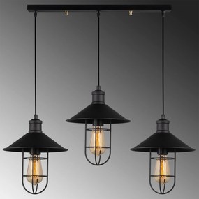 Candeeiro Ayazma – Preto – 94 x 24 cm
