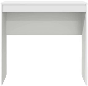 Secretária de Escrita Branca MDF 80 x 40 x 76 cm Simples