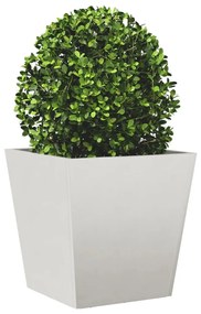 Vaso/floreira de jardim 2 pcs 40x40x40 cm aço inoxidável