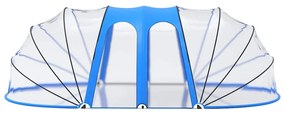 Cúpula de piscina oval 620x410x210 cm