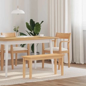vidaXL Banco 90 cm madeira seringueira maciça