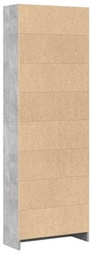 Estante 60x24x176 cm derivados de madeira cinzento cimento