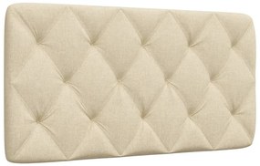 Almofadão de cabeceira 100 cm tecido creme