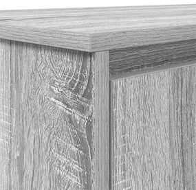 Secretária 120x42x76 cm derivados de madeira cinzento sonoma