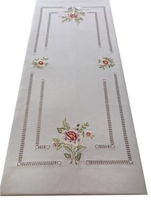 175x275 cm Toalha de mesa de linho bordada a mão - bordados da lixa - Toalha Creative Floral II