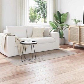 vidaXL Tapetes de área Retangular HUARTE Creme 150 x 80 cm Poliéster