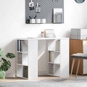 vidaXL mesa de canto branca Branca MDF Médio Armazenamento