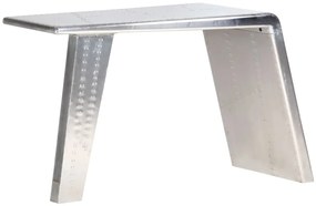 Secretária aviador 112x50x76 cm metal prateado