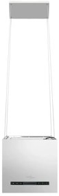 Exaustor de ilha suspenso ecrã tátil LCD 37 cm aço inoxidável