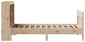 Cama sem colchão 100x200 cm madeira de pinho maciça