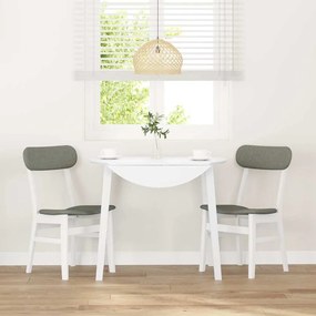 Cadeiras de jantar com almofadões 2 pcs madeira maciça branco