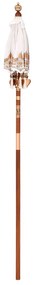 Parasol Balinês Outros Creme x 260 cm Algodão e madeira sólida