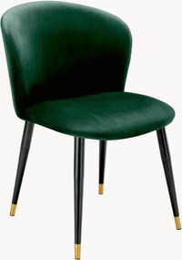 Cadeira de jantar em veludo Volante