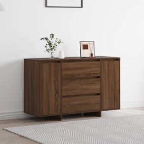 vidaXL Sideboard Castanho Carvalho 120x41x75 cm Madeira engenheirada