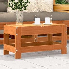 vidaXL Apoio de pés p/ jardim 62x30x32 cm pinho maciço castanho-mel