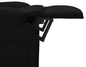 Poltrona de massagens elétrica tecido preto