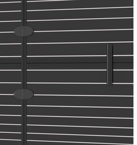 Divisória de chuveiro dobrável ESG 100x140 cm preto