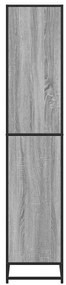 Estante 80,5x35x170,5 cm derivados de madeira cinzento sonoma