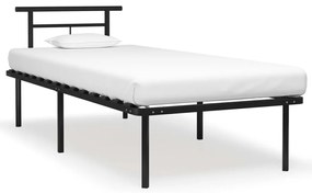 Estrutura de cama 90x200 cm metal preto