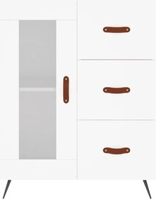 Armário alto 69,5x34x180 cm derivados de madeira branco