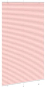 Rosa Plissada Cega 115x200 cm Largura Tecido 114,4cm Poliéster