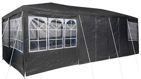 Tenda de Festa 12 lados antracite 8x4 m PE