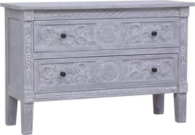 vidaXL Aparador com 2 gavetas 90x30x60 cm madeira de mogno maciça
