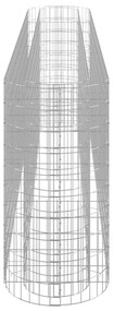 Canteiro elevado/cesto gabião 330x50x100 cm ferro galvanizado