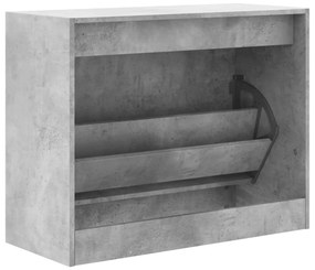 Sapateira 80x34x63 cm derivados de madeira cinzento cimento