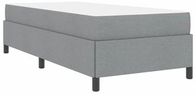 Cama Box Cinza claro, Preto 90 x 190 cm