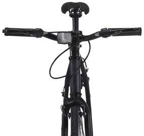 Bicicleta de mudanças fixas 700c 51 cm preto e verde