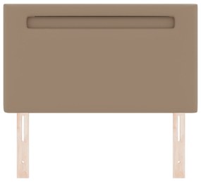 Cabeceira vidaXL Design Simples Cappuccino 100 cm Couro Sintético