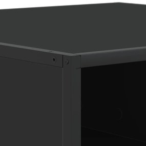 Mesa de centro 80x80x30 cm derivados de madeira/metal preto