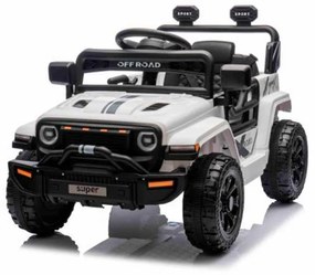 Jipe elétrico para crianças OFFROAD NEW, bateria de lítio, chassis alto, banco largo, suspensão nas rodas traseiras, controlo remoto de 2,4 GHz, leito